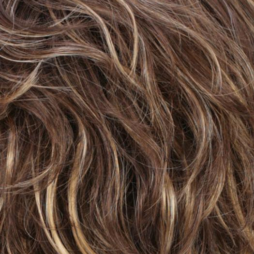 CKISSRT4 | Golden Brown w/Copper Blonde Highlights & Dark Brown Roots