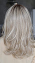 Heather @cjswigs wearing CELESTE by JON RENAU in color FS17/101S18 PALM SPRINGS BLONDE | Light Ash Blonde with Pure White Natural Violet Bold Highlights, Shaded with Dark Natural Ash Blonde