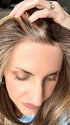 Lisa Mullins @beautifulyouwigreviews wearing CHARMING by TRESSALLURE in color 17/23/R8 | Beige Blonde and Auburn Blended with Medium Brown Roots