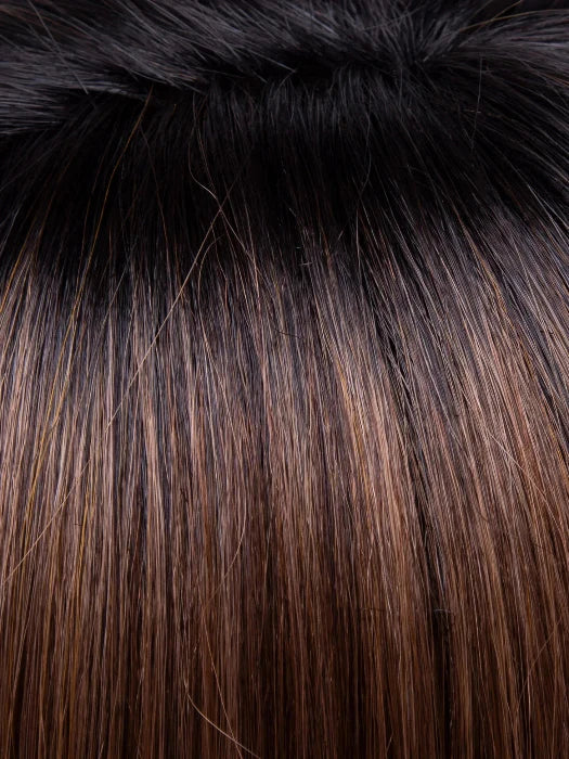 CINNAMON TOFFEE | Neutral to Warm Light Brown with Dark Brown Roots
