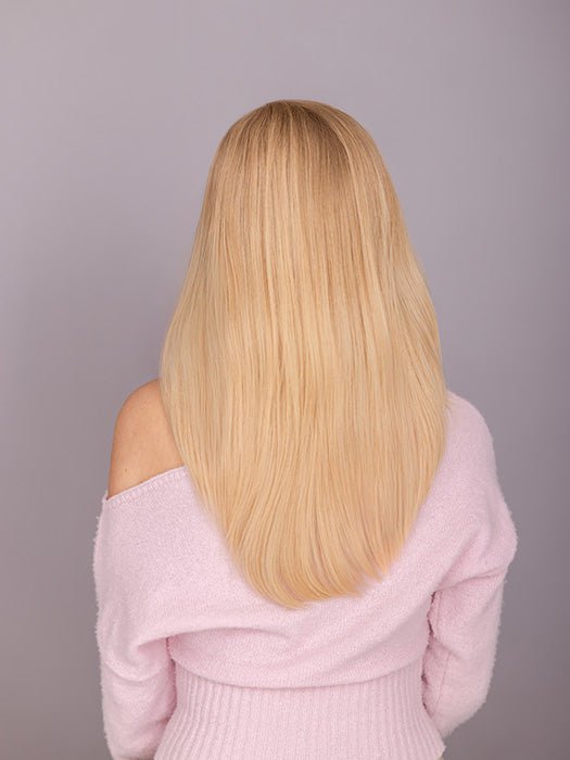 CHAMPAGNE TIPPed | Light Strawberry Blonde, Lightest Golden Blonde, and Light Golden Blonde Blend with Lighter Tipped Ends