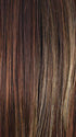 RAZBERRY-ICE-LR | Dark Auburn with Medium Auburn Base with Copper and Strawberry Blonde Highlights with Longer Dark Roots