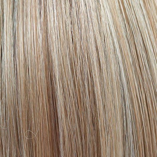 CHAMPAGNE-BLUSH | Creamy White Blonde Base transitions to Strawberry Blonde with Light Auburn Highlights