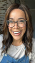Brea @getwiggywithbrea wearing COREY by ENVY in color AMARETTO CREAM | Dark Brown roots with overall Medium Brown base with Honey Blonde highlights