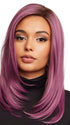 COSMO SLEEK by Rene of Paris in MAUVE BERRY | Smoky Fused Pale Violet Base with Medium Brown Roots