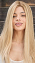 DARRA by Amore in HIGHLIGHTED-BLOND-ROOT | Soft Cool Light Blond and Warm Dark Blond Highlights