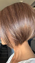 Lisa Mullins @beautifulyouwigreviews wearing DUA by ELLEN WILLE in color CHOCOLATE FROSTED | Warm, luxurious, and full of depth —this shade is perfect for a multi -dimensional, polished finish.