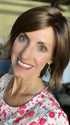 Lisa @beautifulyouwigreviews wearing NOLA by ELLEN WILLE in color TOFFEE BROWN SHADED 830.27 | Medium Brown Blended with Light Auburn and Dark Strawberry Blonde