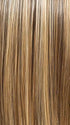 EL17/23/R8 | Pale Auburn Beige Blonde Blend, Rooted Medium Brown, Highlighted Light Blonde with face framimg highlights