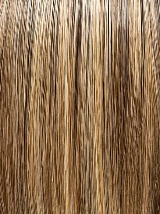 EL17/23/R8 | Pale Auburn Beige Blonde Blend, Rooted Medium Brown, Highlighted Light Blonde with face framimg highlights