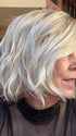 Susan @an_affair_with_hair wearing ESPRIT by ELLEN WILLE in color PEARL BLONDE ROOTED 101.20.25 | Pearl Platinum Blended with Light Strawberry Blonde and Lightest Golden Blonde with Shaded Roots