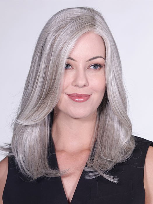 The long, luxurious hair is crafted with heat friendly synthetic fiber for versatile styling