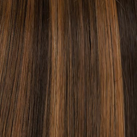 FS6/30/27 TOFFEE TRUFFLE | Brown, Medium Red-Gold, Medium Red-Gold Blonde Blend with Medium Red Gold Blonde Bold Highlights
