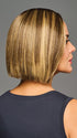 Model is wearing CUTTING EDGE in GF9-24SS ICED CAFÉ LATTE | Dark Brown shaded with Golden Brown