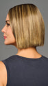 Model is wearing CUTTING EDGE in GF9-24SS ICED CAFÉ LATTE | Dark Brown shaded with Golden Brown