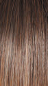 GF12-22SS SHADED CAPPUCCINO | Light Golden Brown Evenly Blended with Cool Platinum Blonde Highlights with Dark Roots