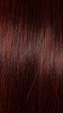 GF132SS SANGRIA | Intense Fiery Red with dark roots and blended highlights for dimension and depth	
