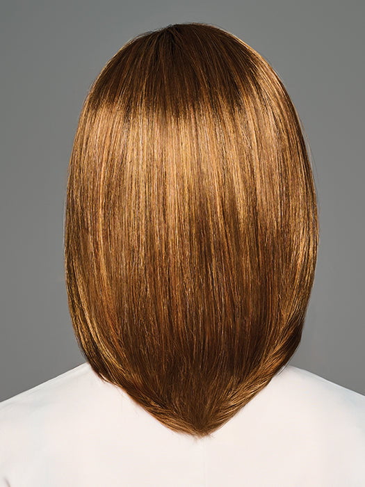 Model is wearing JUBILANT by Gabor in color GL8-29SS SS HAELNUT | GL8-29SS HAZELNUT | Coffee Brown with soft Ginger highlights