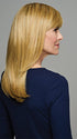 Model is wearing REVERLY by GABOR in color SS-MEDIUM-BLONDE | Medium Blonde with Warm Highlights & Dark Brown 
