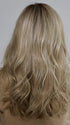 Heather @cjswigs wearing GLAM WAVEZ by RENE OF PARIS in color MILKY OPAL R | A Blend of Creamy Blonde and White Blonde Rooted with Warm Brown