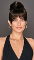 TRENDY FRINGE & BUN by Hairdo in SS4/10 ICED JAVA | Off Black shaded with Dark Brown