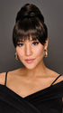 TRENDY FRINGE & BUN by Hairdo in SS4/10 ICED JAVA | Off Black shaded with Dark Brown