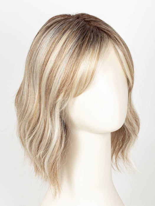 101/88/27S8 CATALINA BLONDE | Pale blonde with Pure White Natural Violet halo highlights, shaded medium brown 