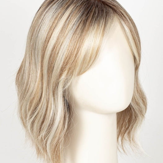 101/88/27S8 CATALINA BLONDE | Pale blonde with Pure White Natural Violet halo highlights, shaded medium brown 