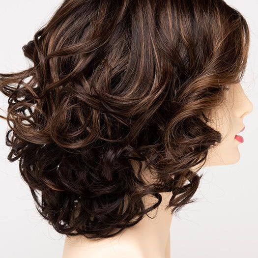 AMARETTO-CREAM | Dark Brown roots with overall Medium Brown base with Honey Blonde highlights