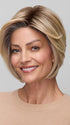 Model is wearing IVY in 12FS8 | SHADED PRALINE | Light Gold Brown, Light Natural Gold Blonde & Pale Natural Gold-Blonde Blend, Shaded with Medium Brown