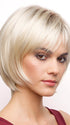 SEASHELL-BLONDE-R | Cool White Blonde and Creamy White Tones with Soft Brown Roots