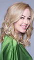 The heat friendly synthetic hair and extended lace front offer endless styling potential