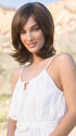 LEVY by Amore in ICED-MOCHA-R | Rooted Dark Brown with Medium Brown Base Blended with Light Blonde Highlights PPC MAIN IMAGE FB MAIN IMAGE