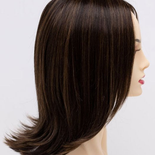 AMARETTO-CREAM | Dark Brown roots with overall Medium Brown base with Honey Blonde highlights