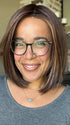 Brea @getwiggywithbrea wearing ILA by RENE OF PARIS in color GLAZED AUBURN-R | Stunning fusion of deep red, medium copper, and dark chocolate root.