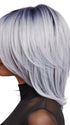 An elegant mid-length wig with face framing layers