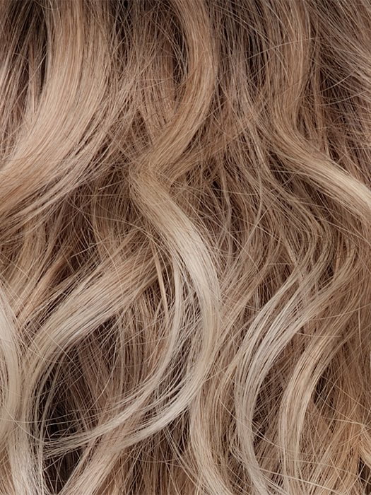 MELTED-SAND | Rich, warm brown root melts into the neutral blond tone. Light-beige blond ends complete this stunning color.   