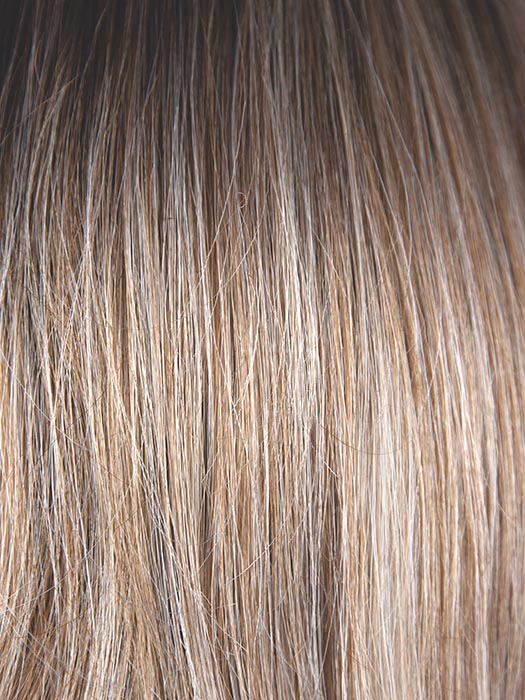 MELTED-MARSHMALLOW | Subtly warm dark sandy blonde blend with medium brown roots and light ash blonde tips and highlights