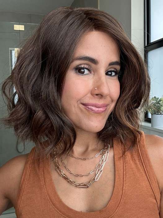 Lorena @faux.hurr.lifee wearing NYX by RENE OF PARIS in color GINGER-BROWN | Medium Auburn Evenly Blended with Medium Brown