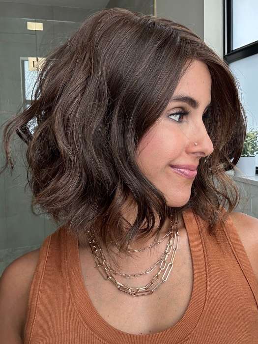 Lorena @faux.hurr.lifee wearing NYX by RENE OF PARIS in color GINGER-BROWN | Medium Auburn Evenly Blended with Medium Brown