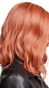 PANACHE WAVEZ by Rene of Paris in DUSTY-ROSE | Medium Coral Red Base with Dark Brown Roots