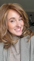 Carly @carlynwilson84 wearing CURVE APPEAL by RAQUEL WELCH WIGS in color RL29/25 GOLDEN RUSSET | Ginger Blonde Evenly Blended with Medium Golden Blonde
