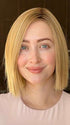 Steph @wigswithsteph wearing SANTA MONICA by BELLETRESS in color CARAMEL BLONDE R | Light Brown Rooted, with a blend of Light Gold Blonde, hint of Strawbery Blonde and Light Auburn with the balance of Cool, Light Blonde Highlights.
