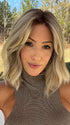 Jenna @jenna_fail wearing HOLLIE by JON RENAU in color 12FS12 MALIBU BLONDE | Light Gold Brown, Light Natural Gold Blonde, Pale Natural Gold-Blonde Blend, Shaded with Light Gold Brown
