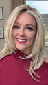 Marcie @wig.obsessed wearing SCENE STEALER by RAQUEL WELCH WIGS in color RL19/23SS SHADED BISCUIT | Light Ash Blonde Evenly Blended with Cool Platinum Blonde and Dark Roots
