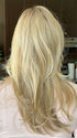 Steph @wigswithsteph wearing BEVERLY HILLS by BELLETRESS in color MILKSHAKE BLONDE R | A mixture of Light Sandy Brown, Highlighted with Light Ash Blonde with a Hint of Light Platinum Blonde with a Medium Root Color