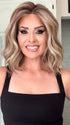 Crystal wearing ANDIE by BELLETRESS in BROWN-SUGAR-COOKIE-R | The Roots are a Rich Brown Tone that seamlessly transitions into a Warm Golden Brown