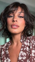 Roxie wearing TERRA by AMORE in DARK CHOCOLATE | Dark Brown Blonded with Medium Brown