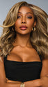 Model us wearing DECADENT DIVA in color RL9/24SS SHADED ICED CAFE LATTE | Dark Brown shaded with Golden Brown