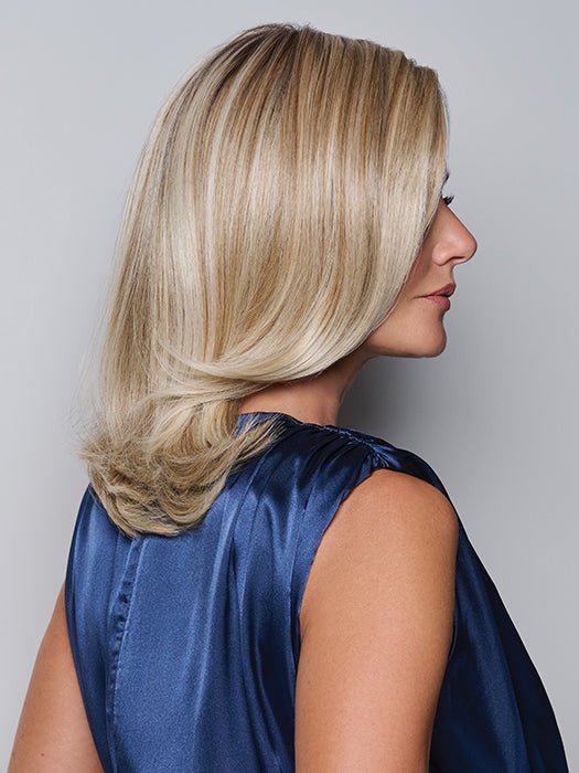 RL19/23SS SHADED BISCUIT | Light Ash Blonde Evenly Blended with Cool Platinum Blonde with Dark Roots
